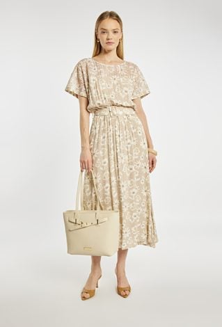 Sukienka midi z paskiem