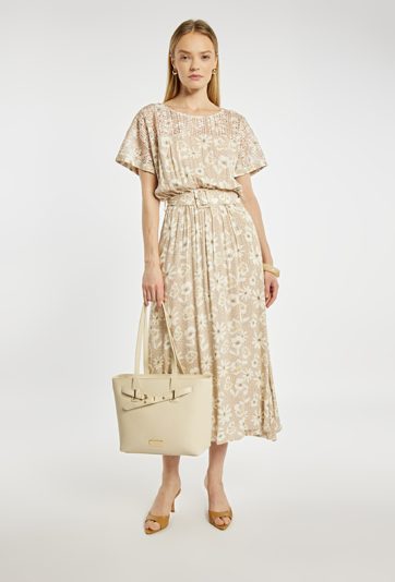 Sukienka midi z paskiem