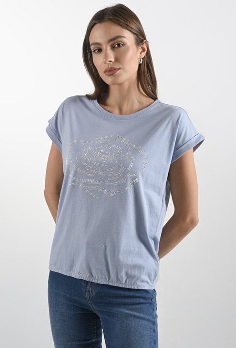 T-shirt damski z wzorem