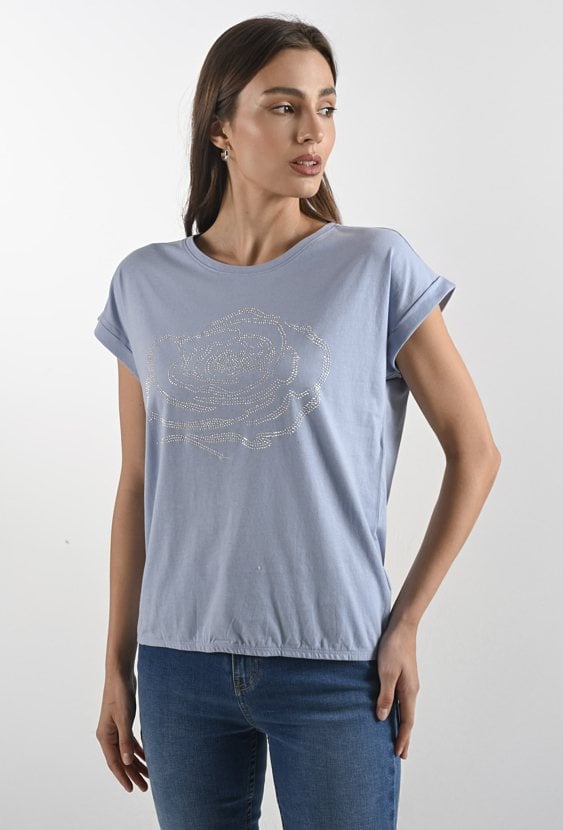 T-shirt damski z wzorem