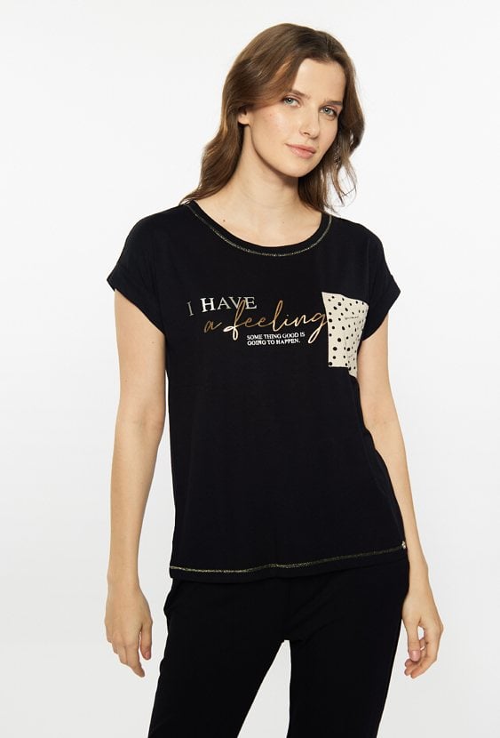 Góra od piżamy z nadrukiem