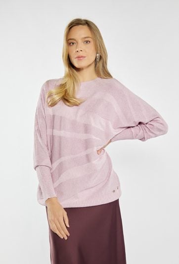 Sweter z delikatnym połyskiem