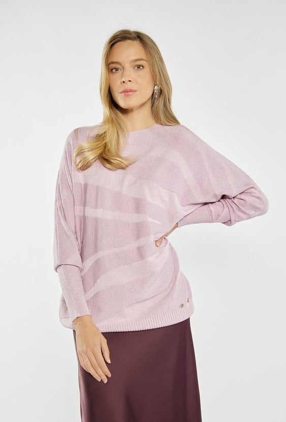 Sweter z delikatnym połyskiem