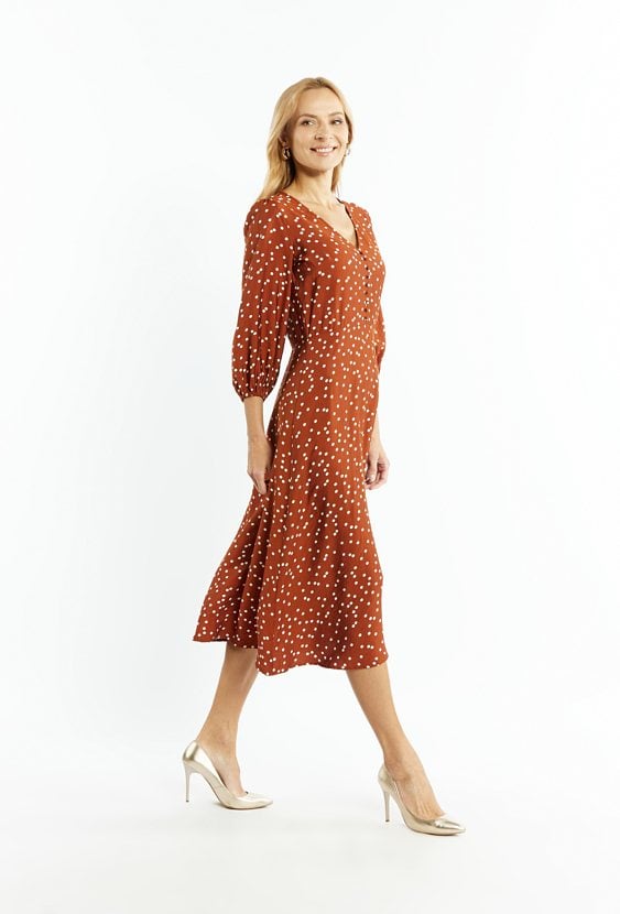 Sukienka damska z rozcięciem