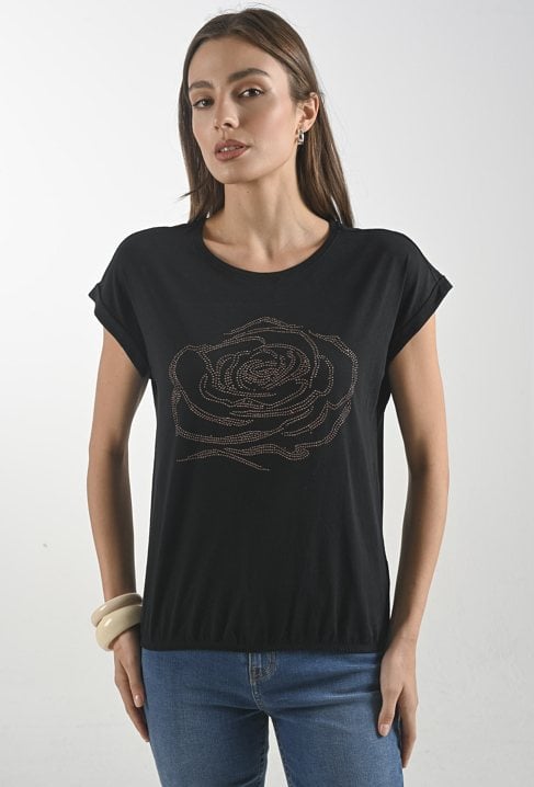 T-shirt damski z wzorem