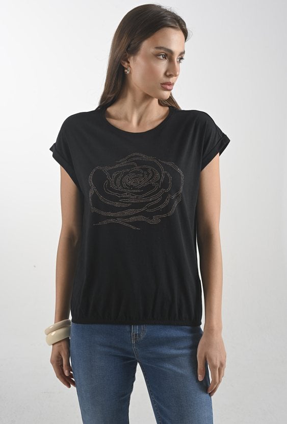 T-shirt damski z wzorem