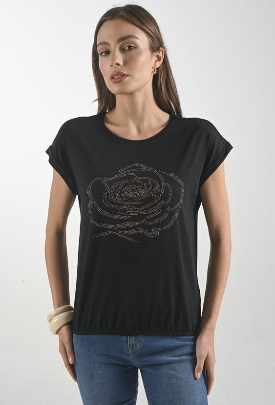 T-shirt damski z wzorem