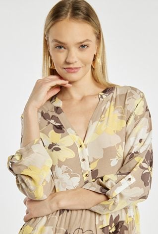 Luźna sukienka z wzorem