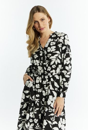 Wzorzysta sukienka damska