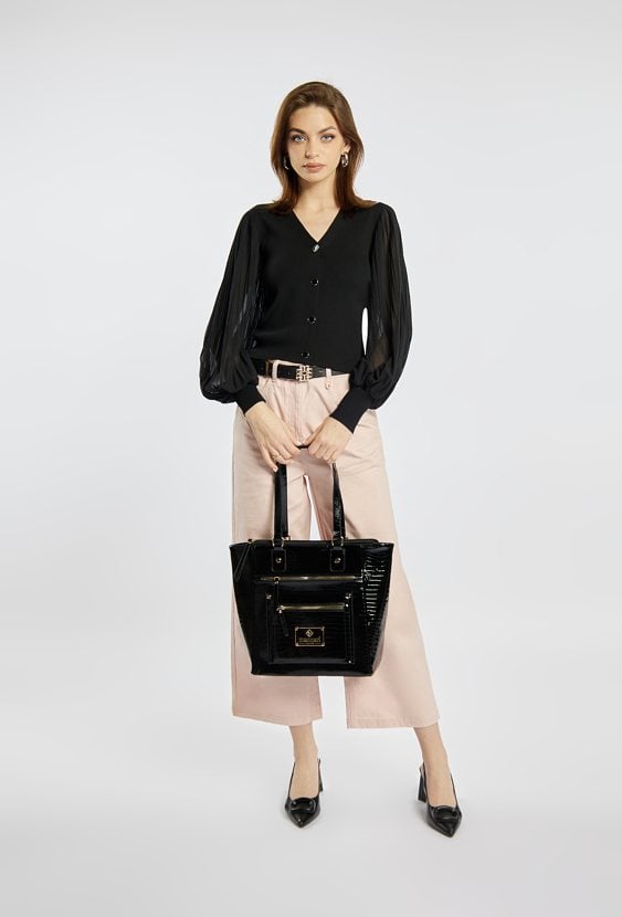 Duża torba damska typu shopper