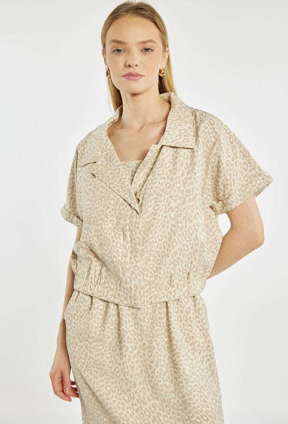 Sukienka midi z narzutką