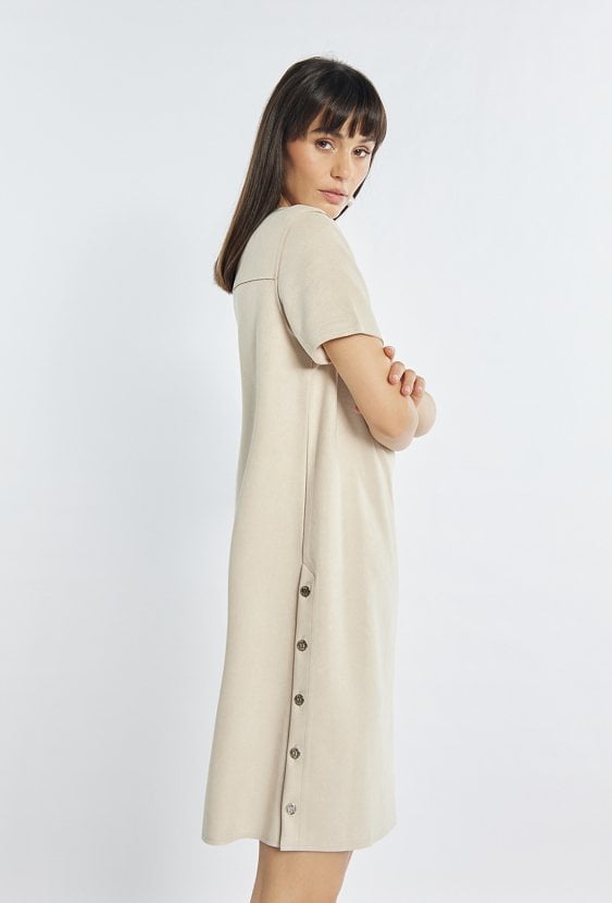 Sukienka z imitacji zamszu