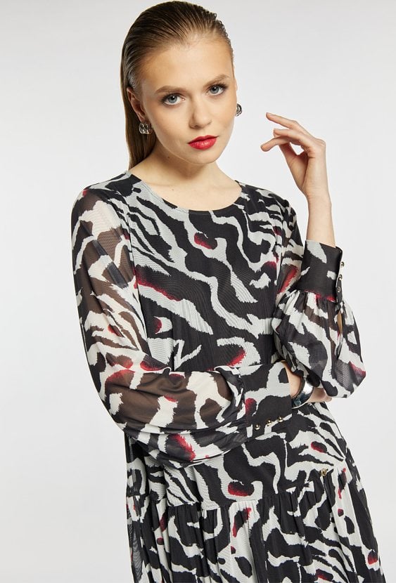 Sukienka mini z wzorem