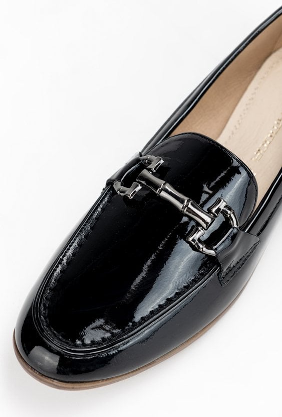 Czarne mokasyny LAMERA