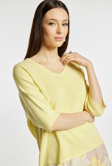 Sweter damski z cekinami