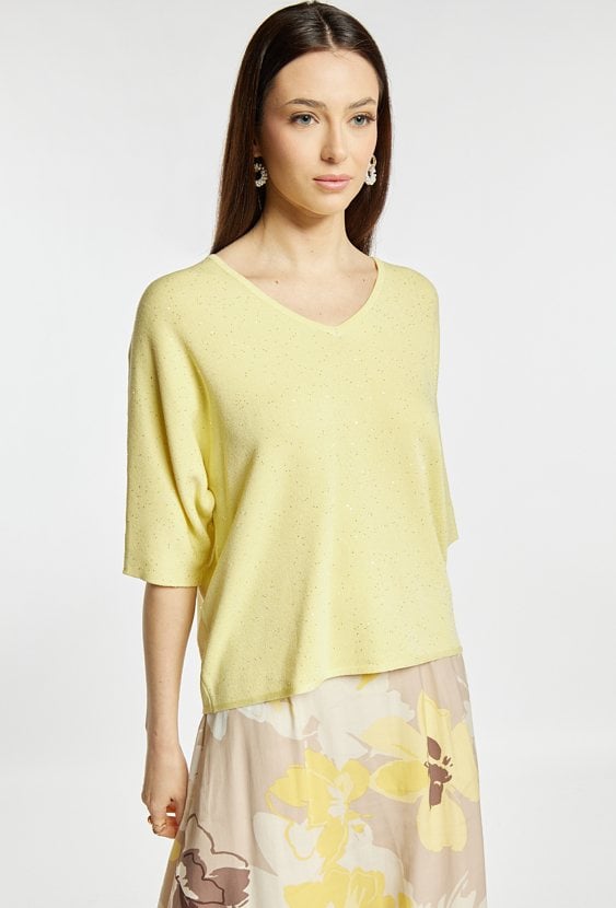 Sweter damski z cekinami