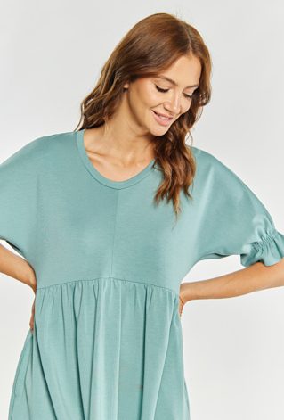 Sukienka damska z falbanką