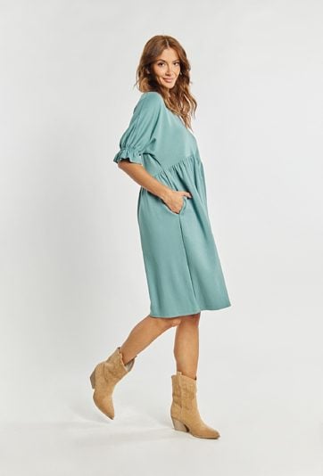 Sukienka damska z falbanką