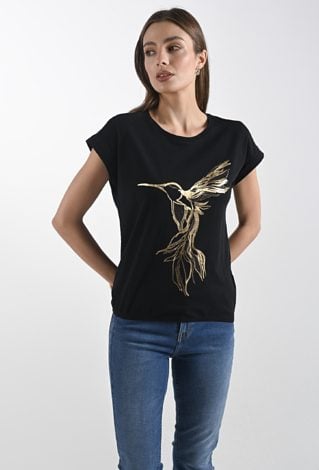 Bawełniany t-shirt z gumką