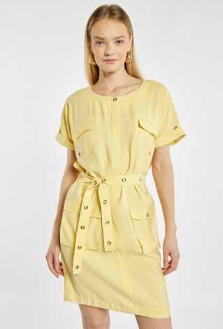 Sukienka mini z wiązaniem