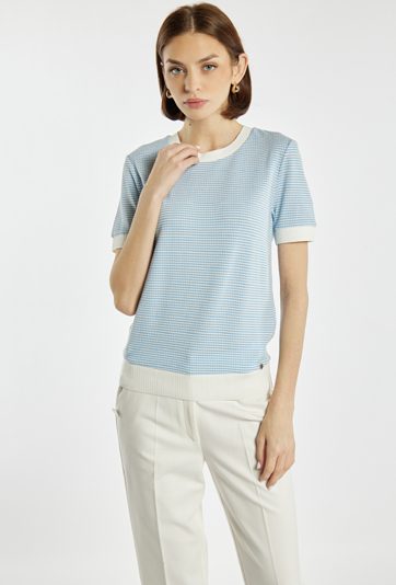 Sweter damski z krótkim rękawem