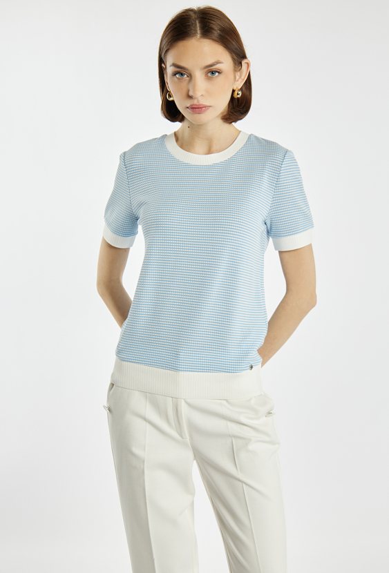 Sweter damski z krótkim rękawem