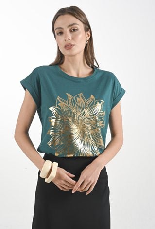 Bawełniany t-shirt z gumką