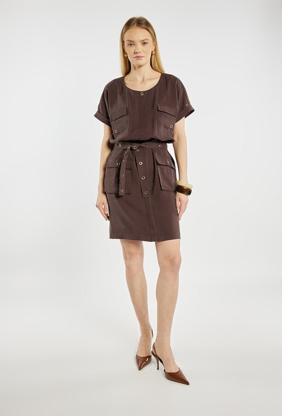 Sukienka mini z wiązaniem