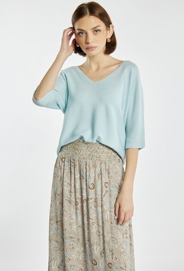 Luźny sweter damski