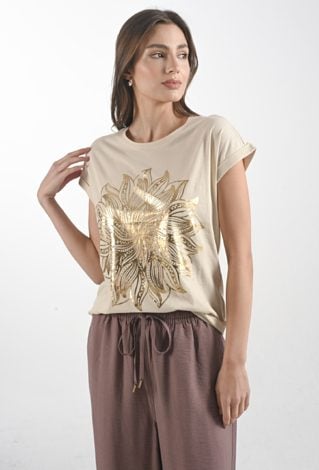 Bawełniany t-shirt z gumką