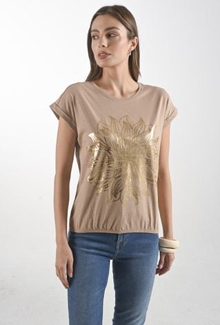 Bawełniany t-shirt z gumką