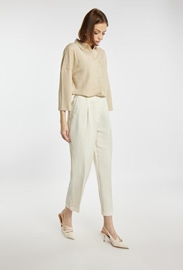 Spodnie damskie z dodatkiem wiskozy