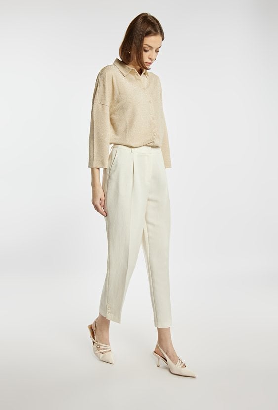 Spodnie damskie z dodatkiem wiskozy