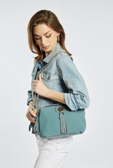 Damska torba ze stylowymi frędzlami