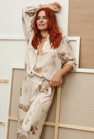 Spodnie z kwiatowym wzorem