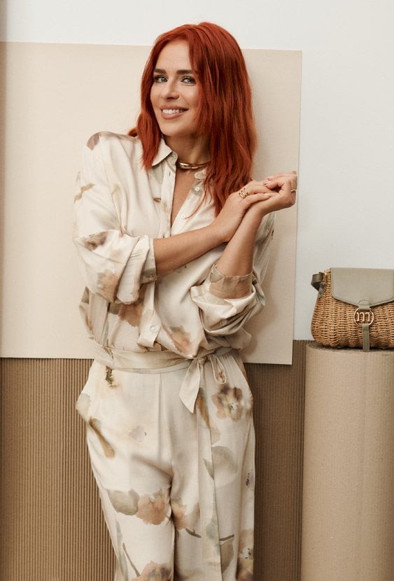 Spodnie z kwiatowym wzorem