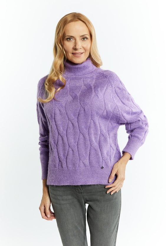 Sweter damski z golfem