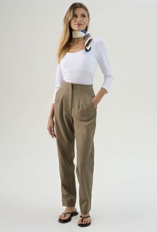 Bawełniana bluzka z rękawem 3/4