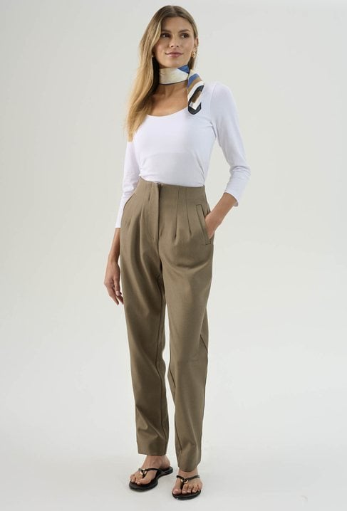 Bawełniana bluzka z rękawem 3/4