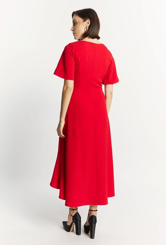 Sukienka damska z falbaną