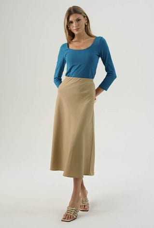 Bawełniana bluzka z rękawem 3/4