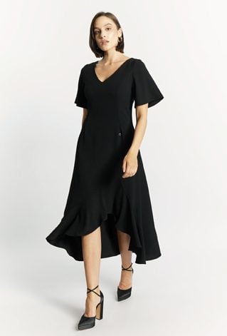 Sukienka damska z falbaną