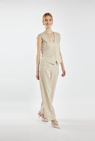 Spodnie z dodatkiem lnu