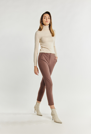 Eleganckie spodnie z aplikacjami