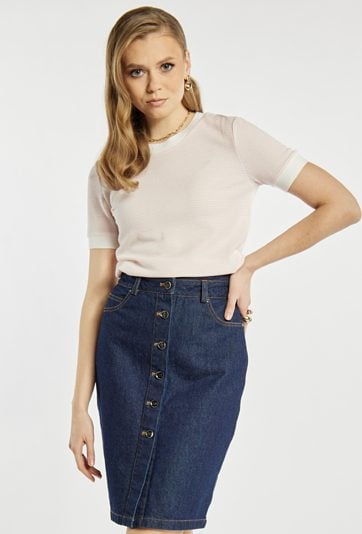 Sweter damski z krótkim rękawem