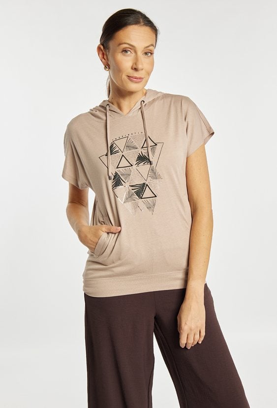 T-shirt z kapturem