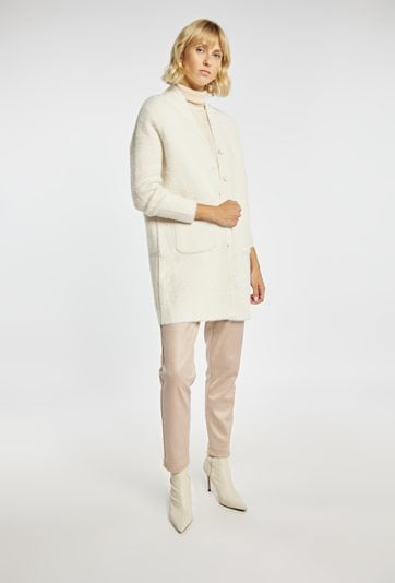 Dłuższy, rozpinany sweter