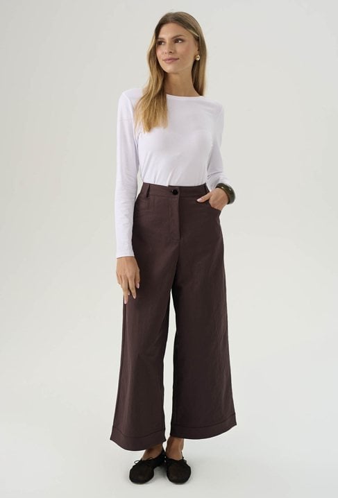 Bawełniana bluzka z długim rękawem