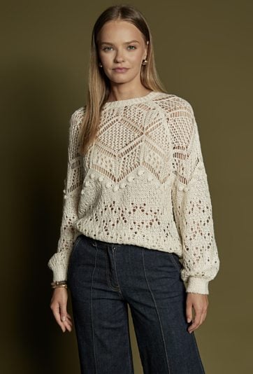 Sweter w stylu boho