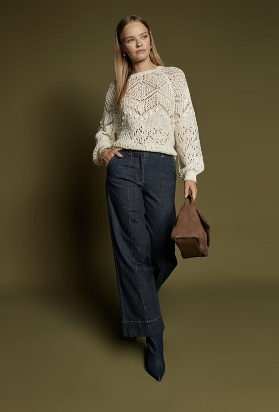 Sweter w stylu boho